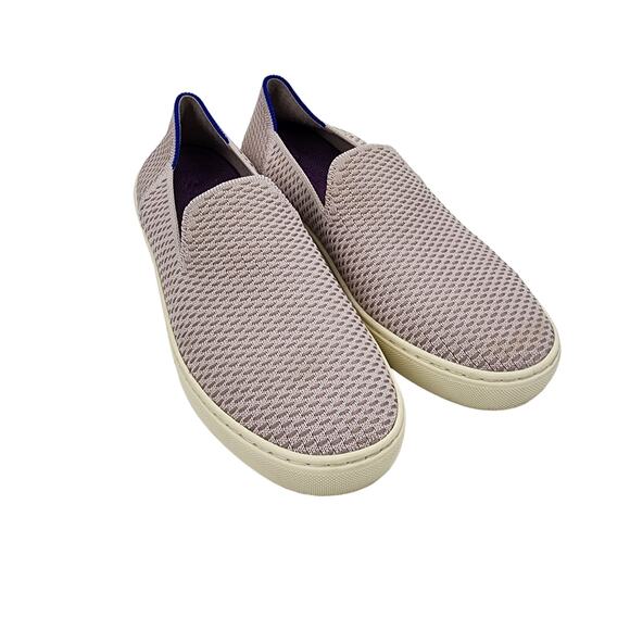 Rothy’s The Original Slip-On Sneaker in Retired Honeycomb Lavender Size 7.5 - Picture 1 of 7